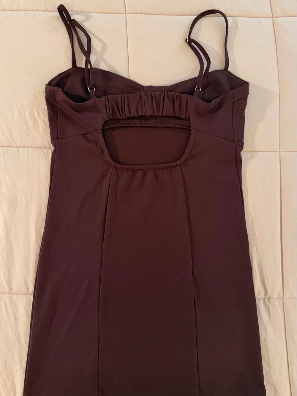 Free People Probably Should Body Con Mini Brown Maroon Dress